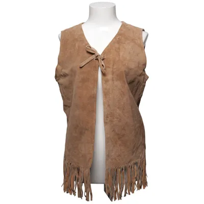 Leather vest (Brown) from Twice Leather, Polyester