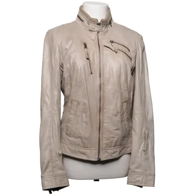 Veste en cuir (Beige) de Joseph Janard Coton, Cuir, Polyester