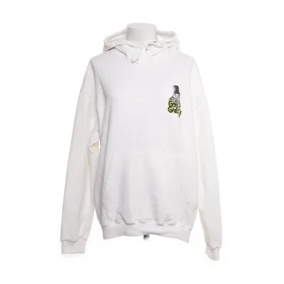 Hoodie (White) from Pull & Bear STWD Cotton, Elastane
