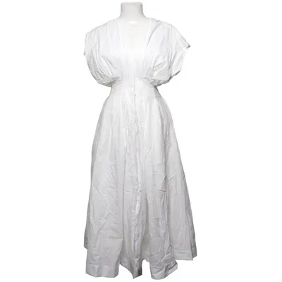 Jurk (Cotton Pleated Short Sleeve Midi Dress) van NA-KD Katoen