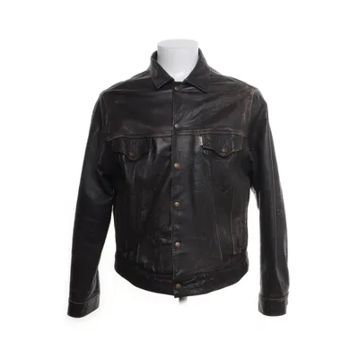 Läderjacka (Brun) från Levi Strauss & Co Skinn, Bomull