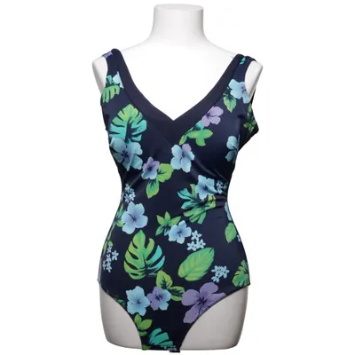 Maillot de bain une pièce (Bleu, Multicolore) de Lycra Élasthane, Polyamide
