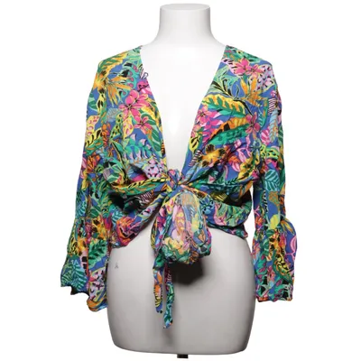Wrap blouse (Blue, Multicolored) from KappAhl Viscose