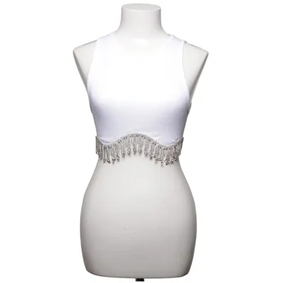 Crop top (White) from Zara Elastane, Polyamide
