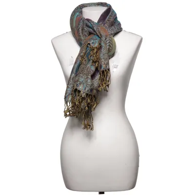 Sjaal (Lila, Blauw, Meerkleurig) van Pashmina