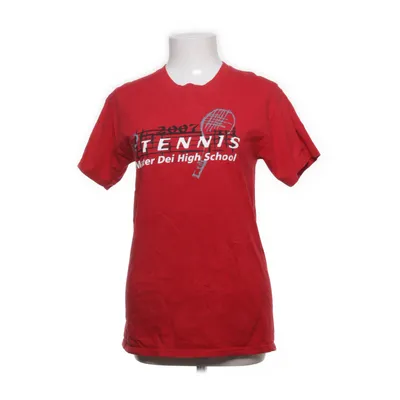 T-shirt (Rood) van Hanes Heavyweight Katoen