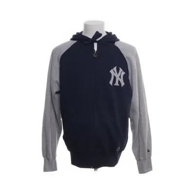 Huvtröja (Blå, Flerfärgad) från Majestic Athletic Bomull, Polyester