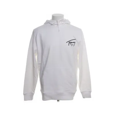 Huvtröja (Vit) från Tommy Hilfiger Jeans Bomull, Elastan