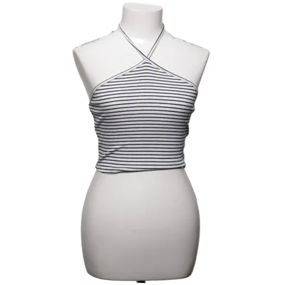 Halternecktopp (Vit, Svart) från Forever 21
