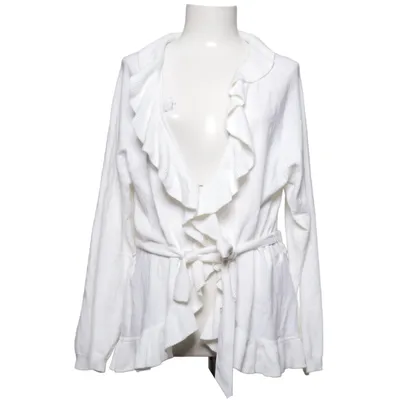 Wrap cardigan (White) from Park Lane Cotton, Elastane, Polyamide