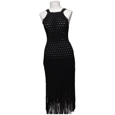 Strandjurk (Zwart) van Sandro Elastaan, Polyamide, Viscose