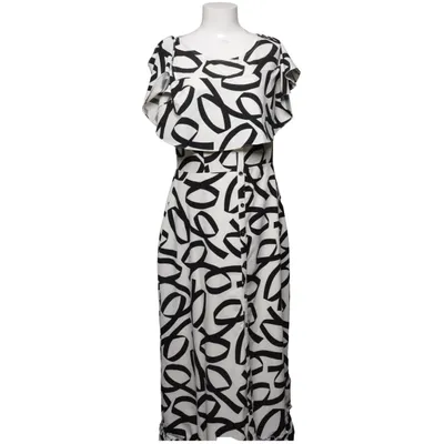 Robe longue (Noir, Blanc) de Favori Élasthane, Polyester