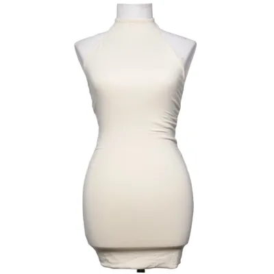 Halterneck dress (Beige) from Oh Polly Elastane, Modal