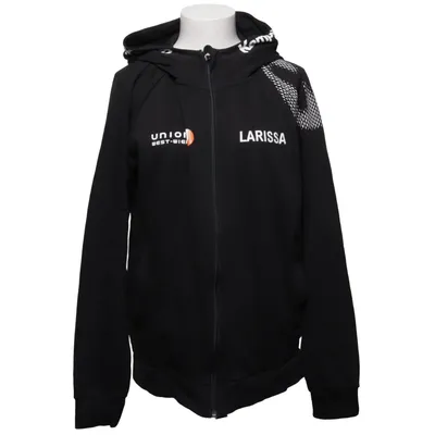 Huvtröja (Svart) från Kempa Bomull, Återvunnen polyester