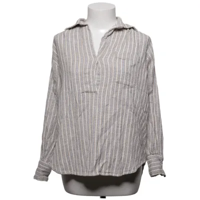 Blus (Blå, Vit, Brun) från Mois Mont Bomull