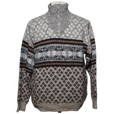 Lusekofte (Beige, Marron, Noir) de Claudio Campione Acrylique, Coton, Laine
