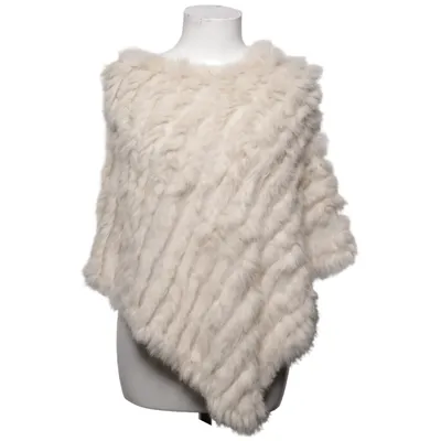 Pälsponcho (Beige) från Furst Akryl, Päls