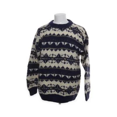 Strickpullover (Blau, Weiß, Braun)