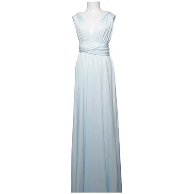 Maxikleid (Blau) von By Malina Collection Elasthan, Polyester