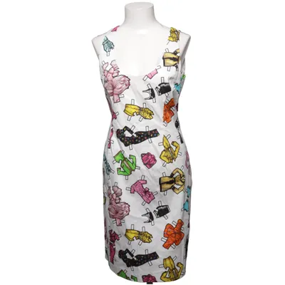 Jurk (Wit, Meerkleurig) van Moschino Couture! Katoen
