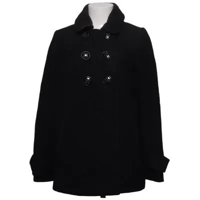 Erwt jas (Zwart) van JSFN Polyester, Viscose, Wol