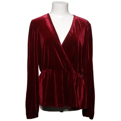 Blouse portefeuille (Rouge) de Allegra K Élasthane, Polyester