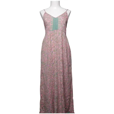 Långklänning (Rosa, Grön) Polyester