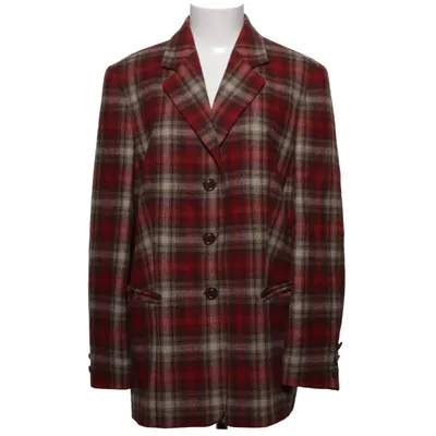 Kavaj (Röd, Beige) från Ravens Acetat, Viskos