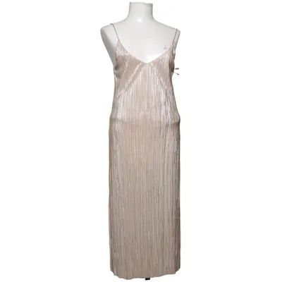 Maxi dress (Beige, Silver) from Zara Collection Polyester