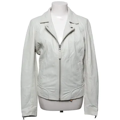Veste de motard (Beige) de TCN Coton, Cuir
