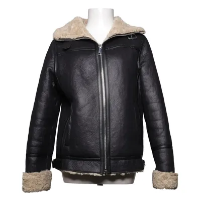 Veste en peau de mouton retournée (Noir, Beige) de Livelo Polyester