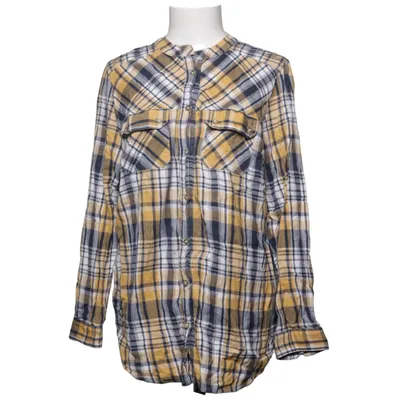 Flanellen overhemd (Blauw, Geel, Wit) van Sheego Casual Katoen