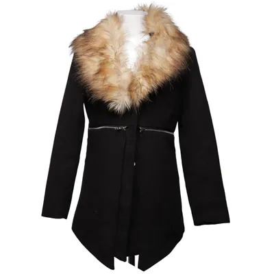 Coat (Brown) from Dennis Maglic Polyester, Wool