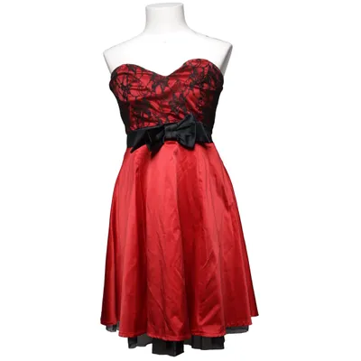 Cocktail dress (Red, Black) from Elise Ryan Cotton, Elastane, Polyester