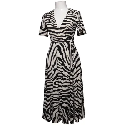 Wikkeljurk (Zwart, Meerkleurig) van H&M Modern Classic Elastaan, Polyester