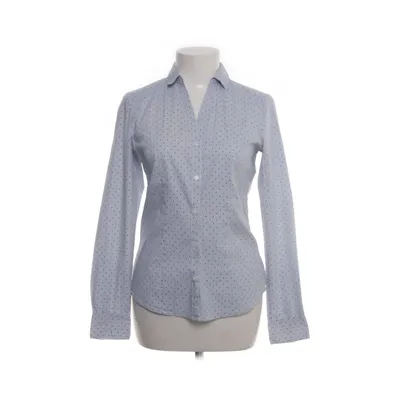 Shirt (Blue, White) from H&M Modern Classic Cotton, Elastane, Polyester
