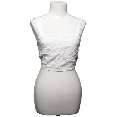 Crop top (Blanc) de H&M Trend Coton