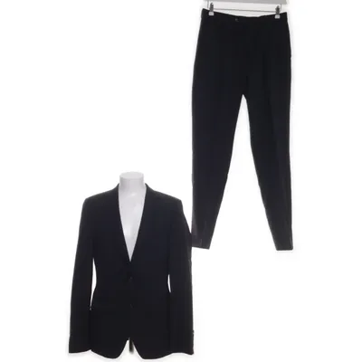 Jakkesæt (Blå) fra Finshley & Harding Uld, Polyester, Viscose