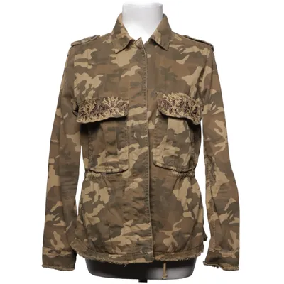 Jakke (Brun, Flerfarvet) fra Bershka Premium Outerwear Bomuld