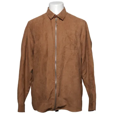 Jacket (Brown) from Topman Polyester