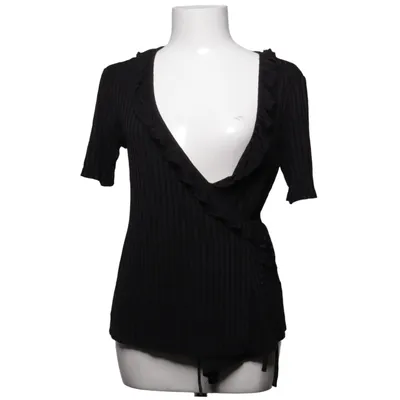 Wrap top (Black) from Three Sixty Five Elastane, Viscose