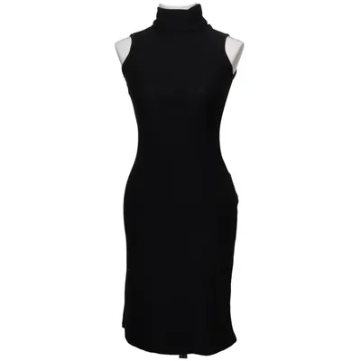 Robe à col roulé (Noir) de Hennes Élasthane, Polyester
