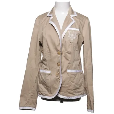 Blazer (Beige, Wit) van Polo Sylt Acetaat, Katoen, Elastaan