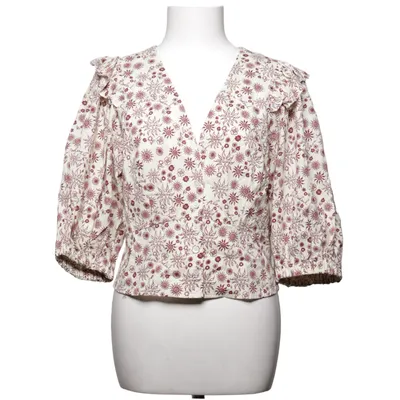 Blouse (White, Red) from Sandro Cotton