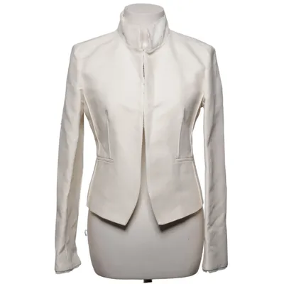 Blazer (White) from Zara Viscose