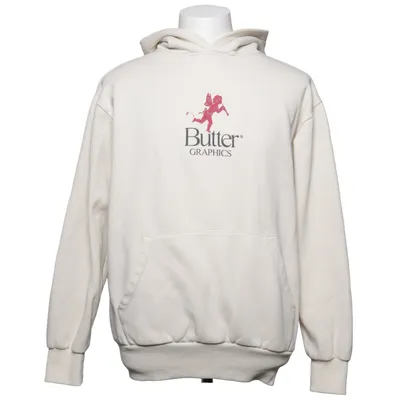 Sweat à capuche (Blanc) de Buttergoods Coton, Polyester