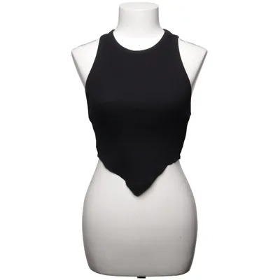 Crop top (Noir) de Collusion Coton, Élasthane