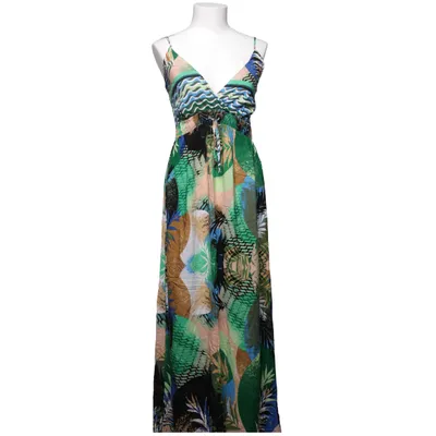 Maxi jurk (Groen, Blauw, Meerkleurig) van Red Queen Katoen, Polyester