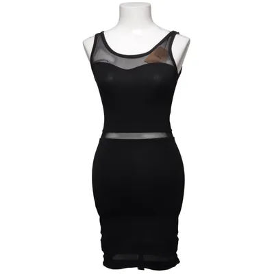 Jurk (Zwart) van ASOS Petite Katoen, Elastaan, Polyamide