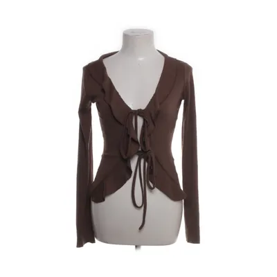 Wrap top (Brown) from Dazy Elastane, Polyester, Viscose